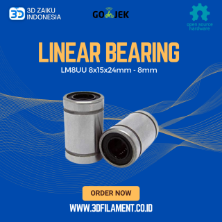 Linear Bearing LM8UU Sliding Bushing 8x15x24mm